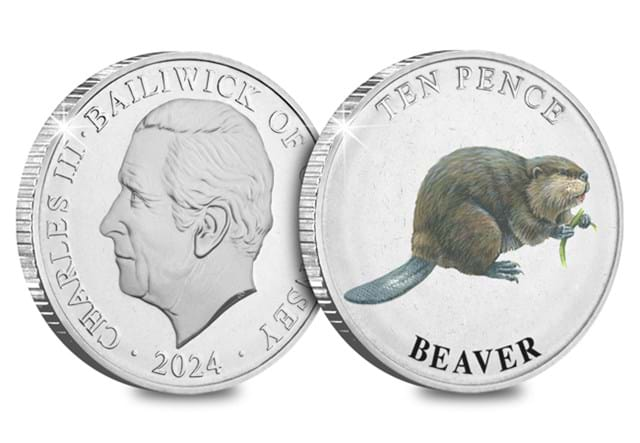 Highlands10ps (Coloured) Beaver Obv Rev