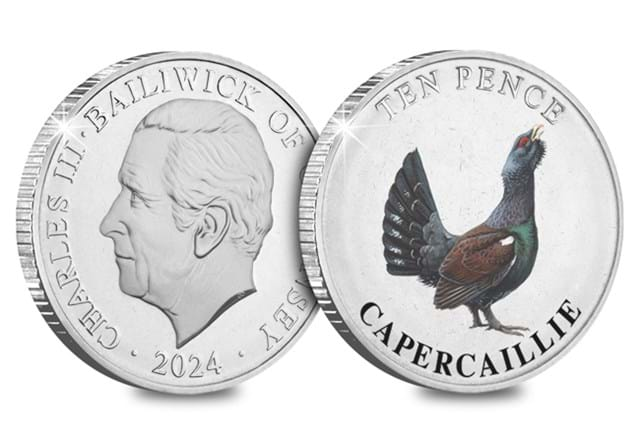 Highlands10ps (Coloured) Capercaillie Obv Rev