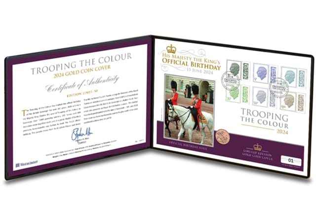 TEL2 Trooping The Colour 2024 Gold Cover With Cert