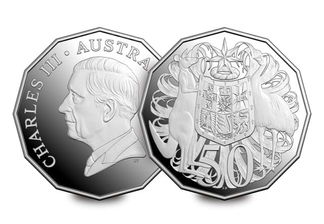 Australia New 2024 KCIII Coinage Sets 50C