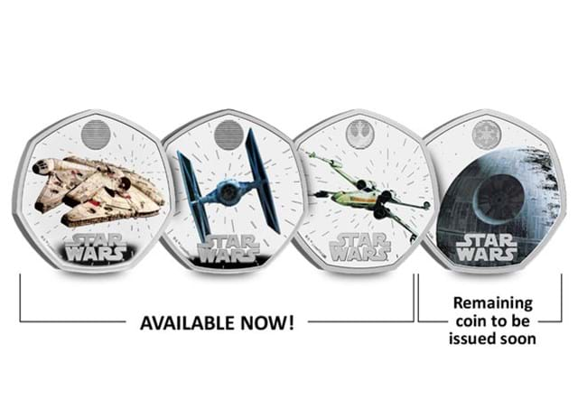 UK 2024 Star Wars Silver Lineup Of Coins