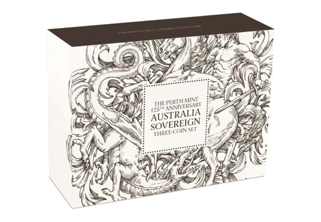 Perth Mint 3 Coin Set Box