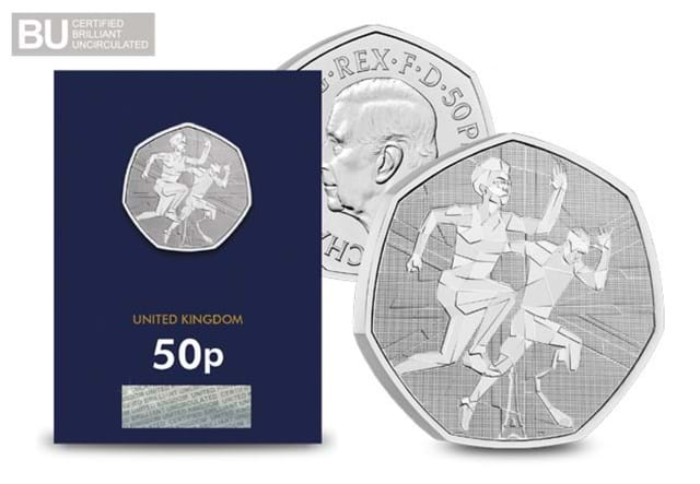 2024 UK Team GB and ParalympicsGB CBU 50p with BU logo