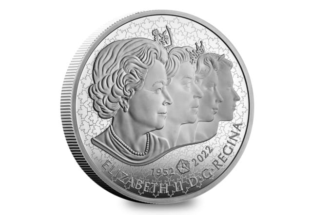 2022 RCM Queen's Reign Silver 5Oz Obv