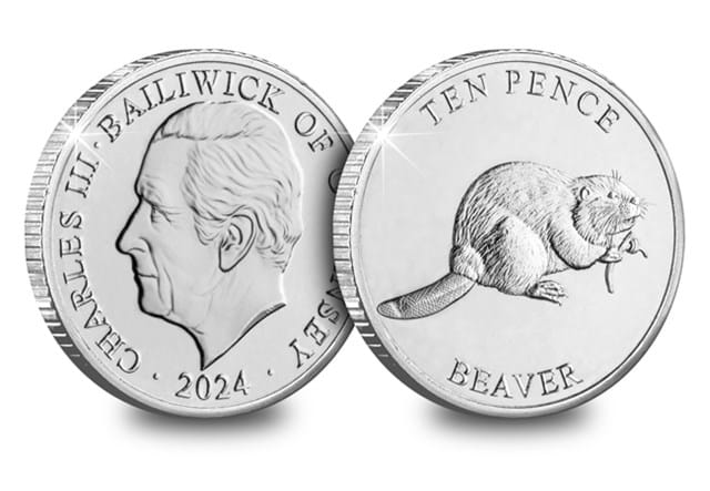 Highlands 10Ps (Non Coloured) Beaver Obv Rev