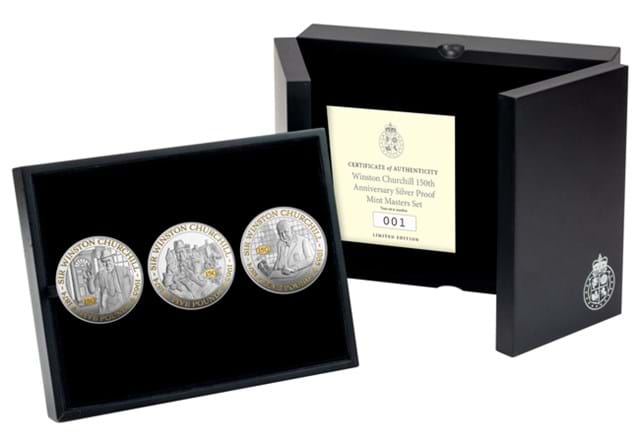 Churchill Silver MINT MASTERS £5 Set Box Shot