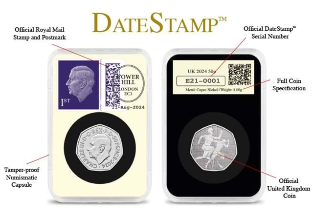 DN 2024 Datestamp Olympic Closing Ceremony Team Gb Paralympicsgb BU 50P Slab Product Images 4