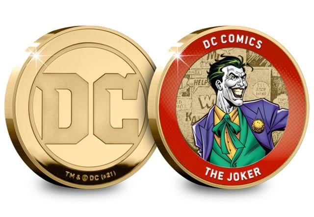 LS DC Medal Gold Plate Joker Both Sides