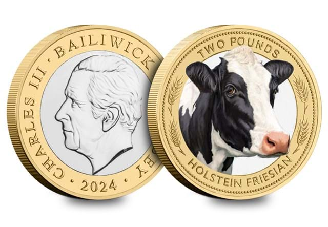 Cow BU £2 Holstein Friesian Obv Rev