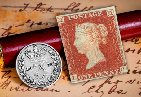 1841 1d Penny Red in unused condition complete with 3 margins. This stamp comes protected in a tamper-proof capsule.