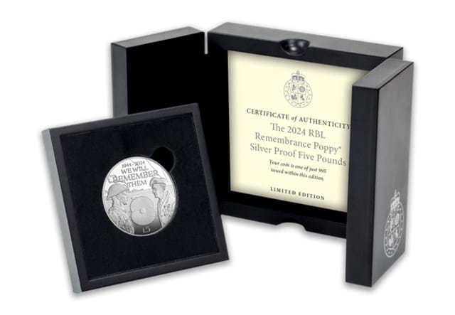 2024 RBL Poppy Silver £5 Box Shot