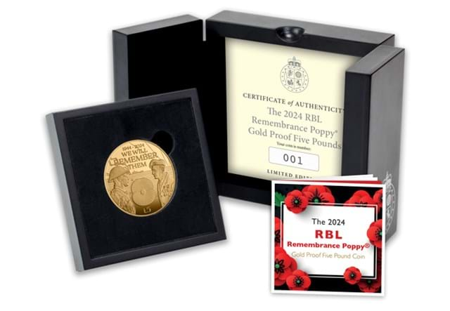 2024 RBL Poppy Gold £5 Box Shot