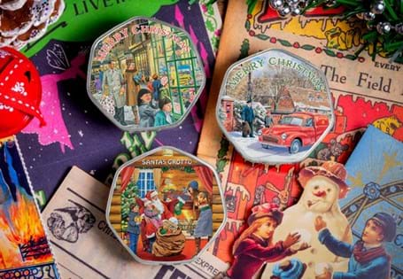 This beautifully designed Nostalgic Christmas Commemorative Set features delightful Christmas scenes by Trevor Mitchell that will transport you to the festive days of your childhood.