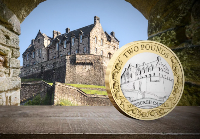 Edinburgh Castle 2 Pound