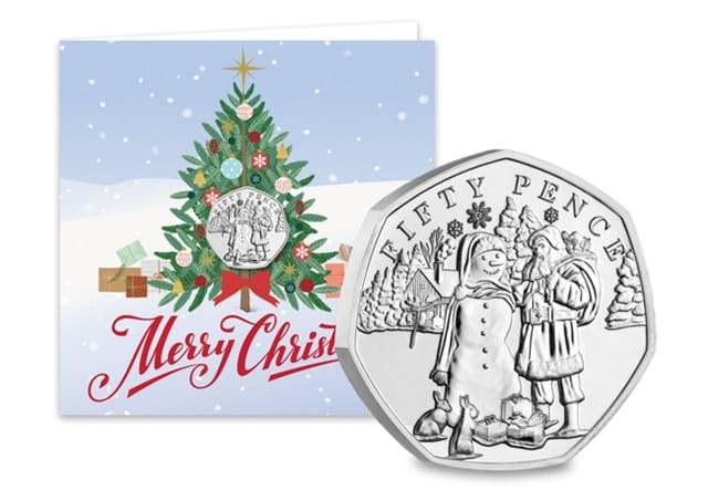 Christmas Snowmen BU Single 50P Gift Card 02