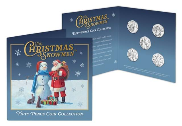 Christmas Snowmen BU 50P Set Pack Shot