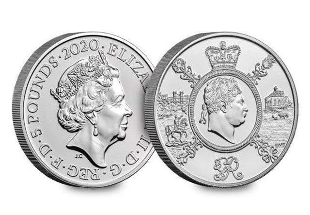 2020 George Iii 5 Pound Certified Bu Coin Obverse Reversejpg
