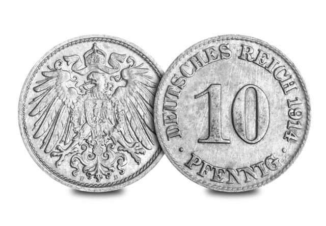 10 Pfennig Obv Rev