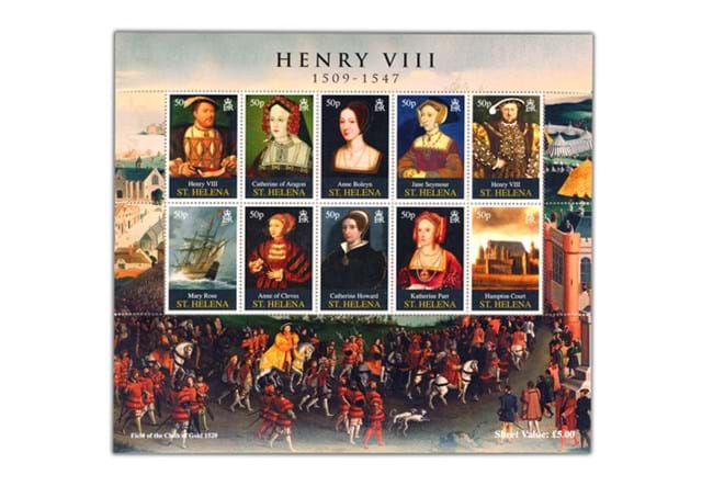 Henry VIII Stamp Set