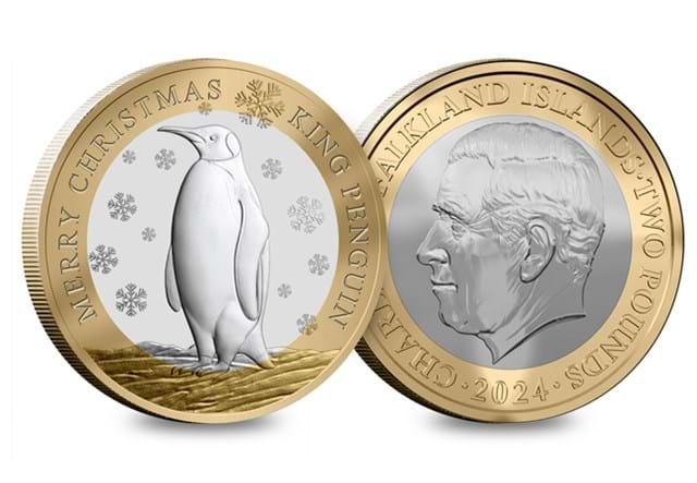 AT Falklands King Penguin 50P And 2 Pound Images V2 8