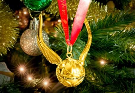 Celebrate Christmas with The Golden Snitch Christmas Decoration. A magical ornament for Harry Potter fans at just £12.50.