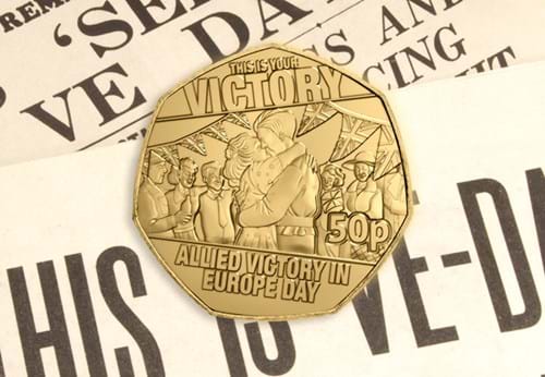 Single Victory 50P On Newspapers