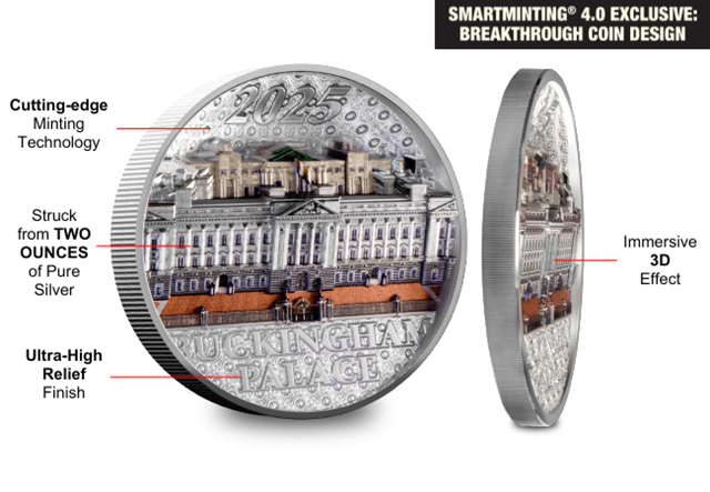 Buckingham Palace Masterpiece Silver 2Oz Annotated