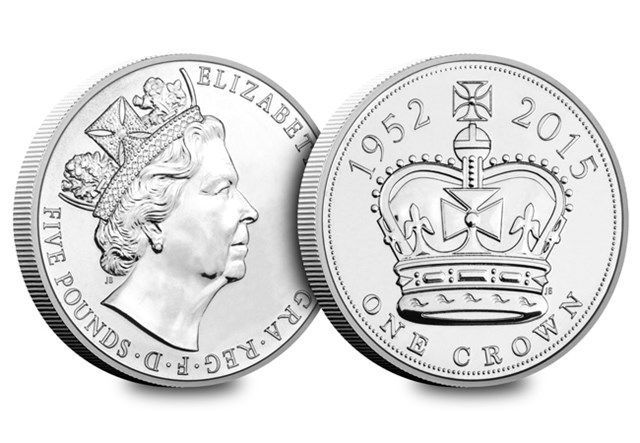 2015 UK £5 Obv Rev