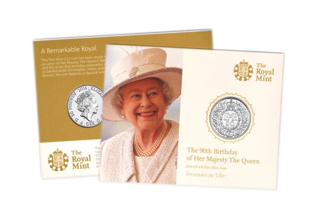 2016 UK £20 Silver Coin Card Pack