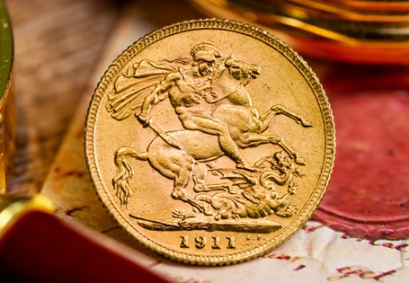 This Sovereign was issued by The Royal Mint in 1911 - the Coronation year of King George V 