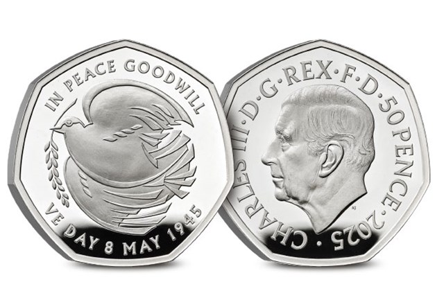 DN 2025 VE Day Silver 50P Cover Product Images 3