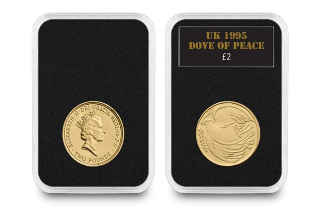 UK 1995 Dove Of Peace £2 In Everslab