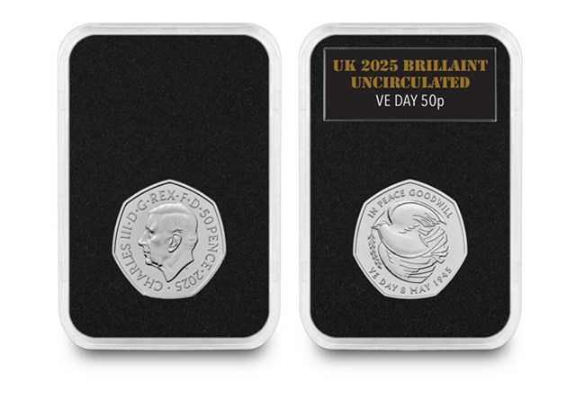 UK 2025 BU VE Day 50P In Everslab