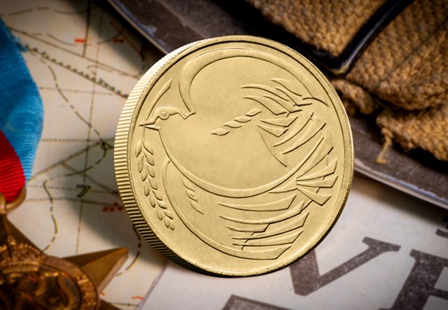 VE Day Coin And Stamp Set Lifestyle 02
