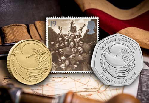 VE Day Coin And Stamp Set Lifestyle 03