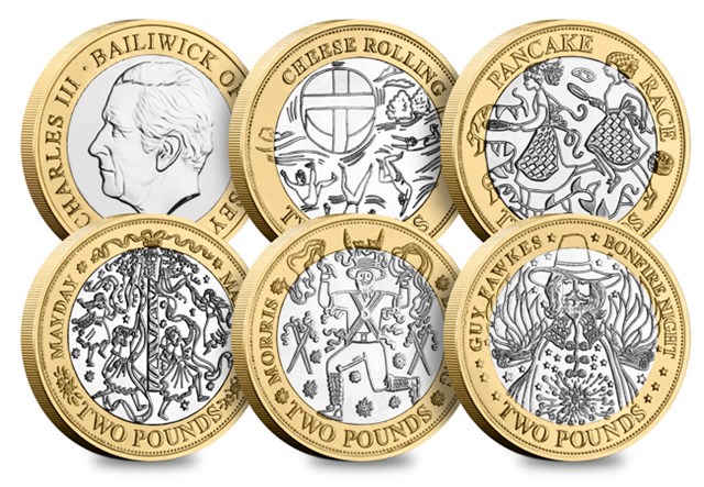 2025 British Customs BU £2 Set All Rev (With Obv)