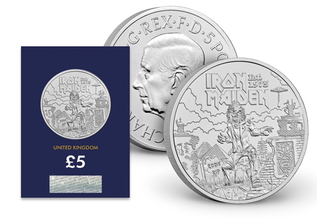 AT Iron Maiden 5 Pound Coin Images 2