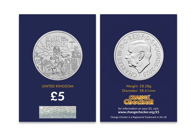 AT Iron Maiden 5 Pound Coin Images 4
