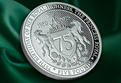 Princess Anne 75Th Cuni Proof £5 Lifestyle 02