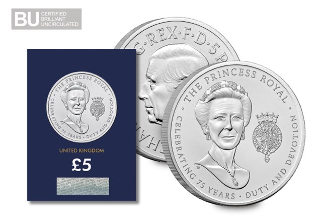 2025 UK 75Th Birthday Of Princess Anne £5 Change Checker Digital Assets (DY) 2