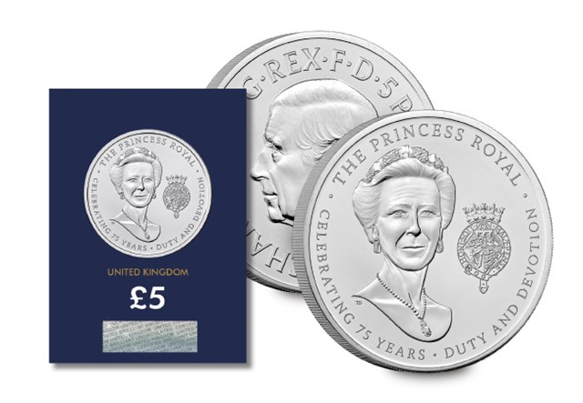 2025 UK 75Th Birthday Of Princess Anne £5 Change Checker Digital Assets (DY) 3