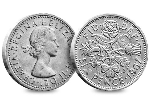 OBV REV 1967 Sixpence
