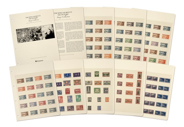 LS 1946 King George Victory Stamp Set Inserts