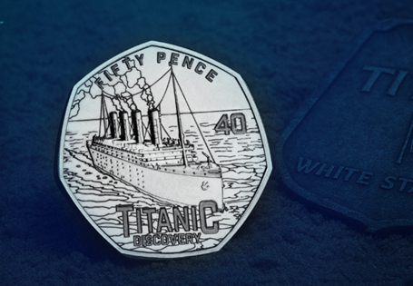 Own the Titanic 50p Coin today with this introductory offer. Released to mark 40 years since the discovery of the Titanic. Struck to a Brilliant Uncirculated collector quality. 