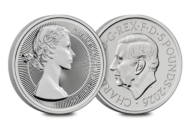 2025 UK Portraits Of A Queen Elizabeth II The First Effigy BU Silver Piedfort Gold £5 Product Images 1