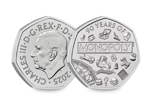UK 2025 Monopoly 50P Coin Range Digital Assets (DY) 1