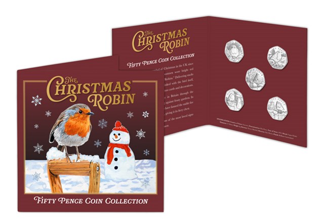 2025 Christmas Robin BU 50P Set Pack Shot