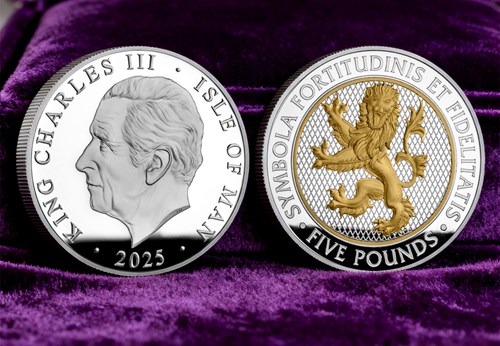 Silver £5 Obver And Reverse