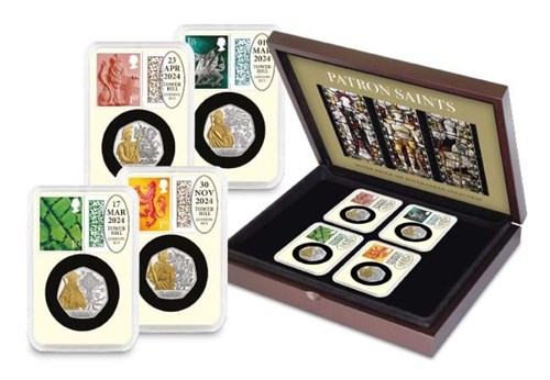 Dn Patron Saints Silver Proof 50P Postmarked Collection Product Images 7