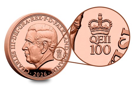 This Gold Proof Sovereign has been issued by the Falkland Islands in 2025 as their first ever Sovereign release. Just 250 worldwide.